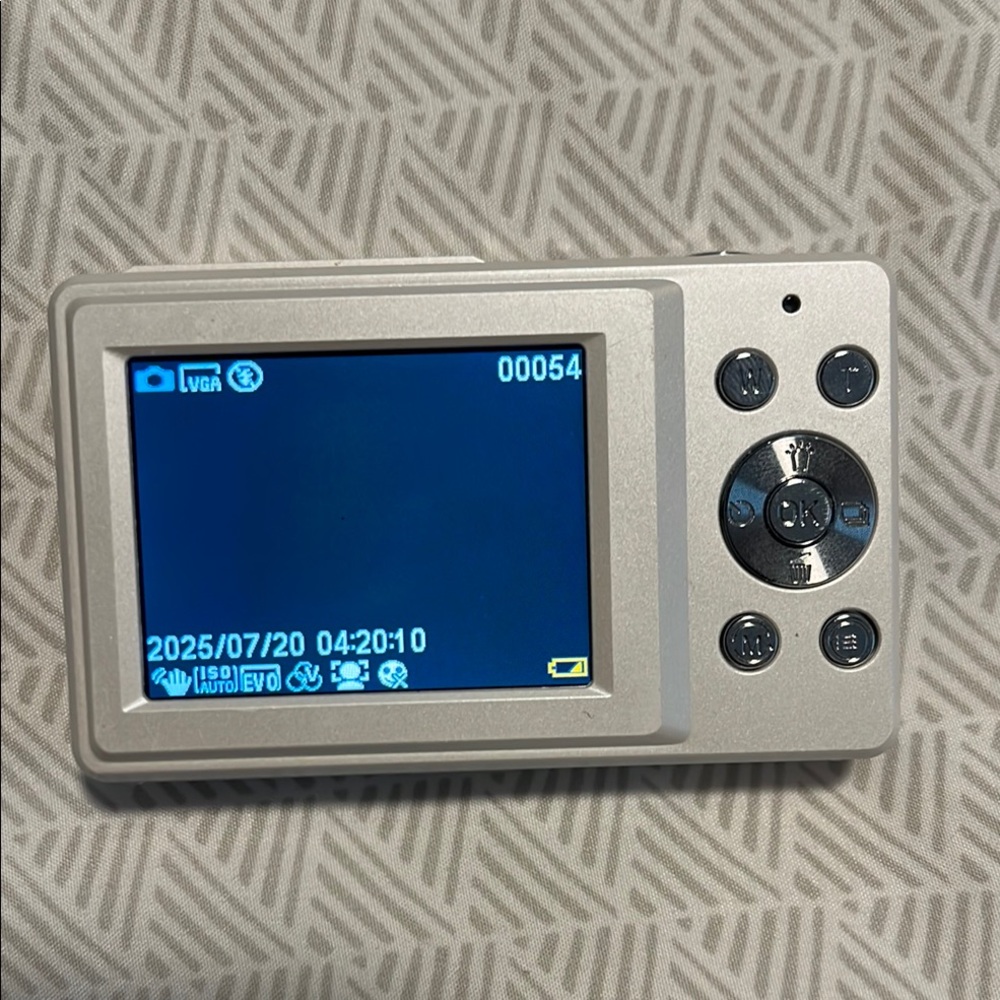 Compact Silver Digital Camera